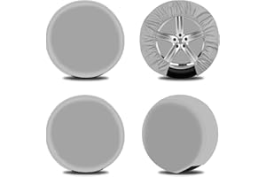 OutdoorLines Waterproof Spare Tire Covers Set of 4, UV-Proof Wheel Covers Windproof Tire Protector for RV, Jeep, Trailers, Camper, Van and Truck, Universal Fits Diameters 24"-26", Gray