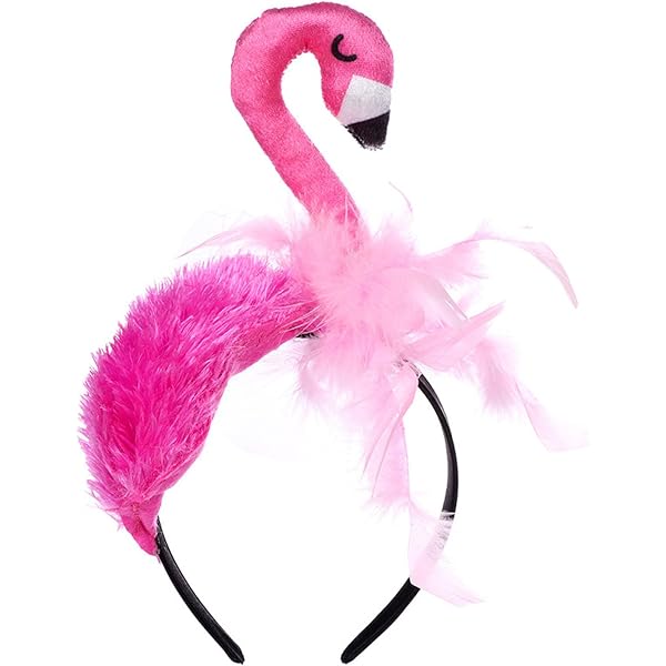 Amazon.com: Abaodam Hawaii Flamingo Headband - Plush  display picture 3