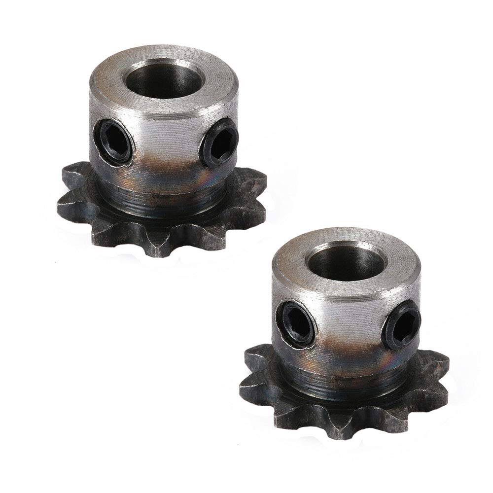 04C #25 12 Teeth Sprocket Bore 5mm to 12mm Metal Pilot Motor Gear Roller Chain e