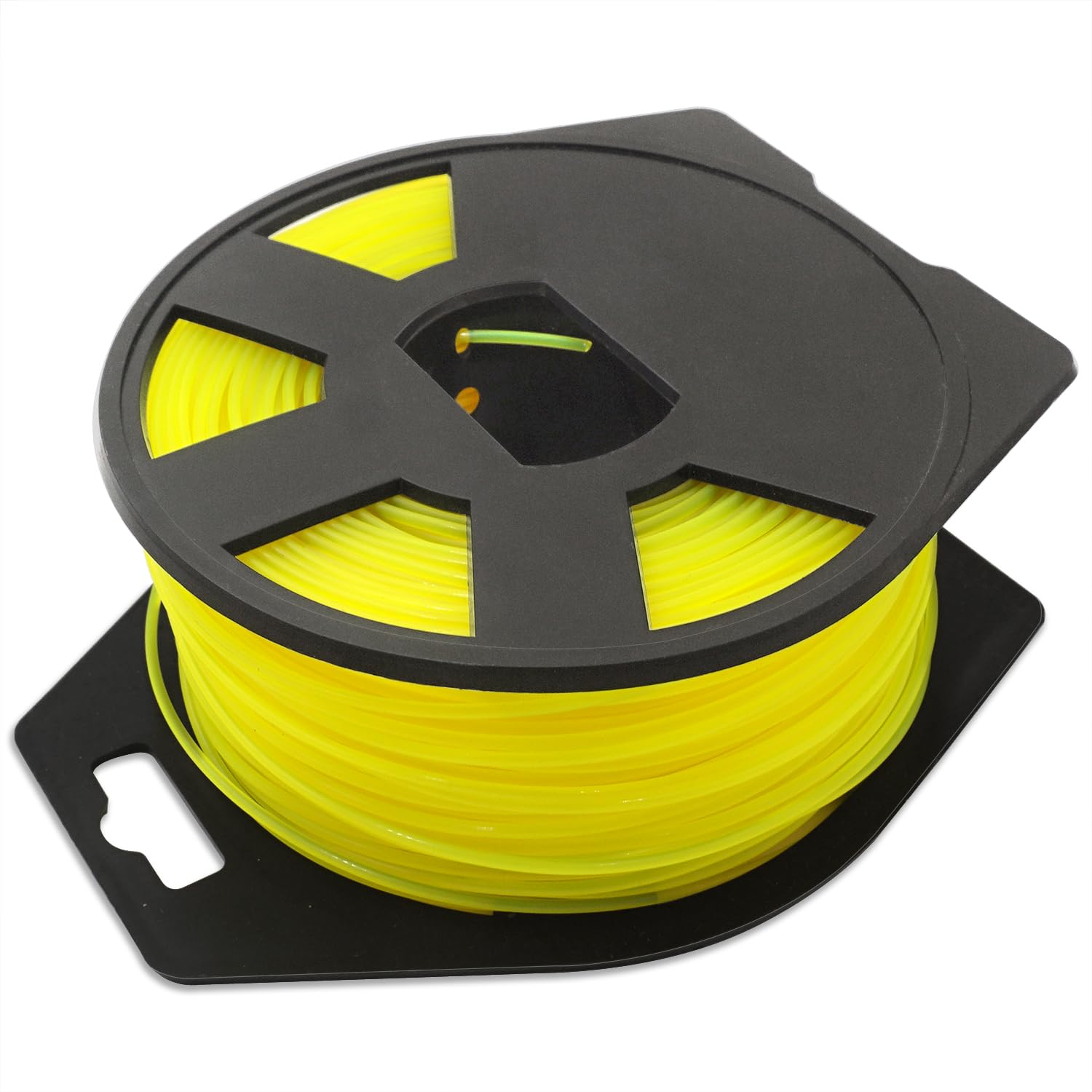 Zeqeey Strimmer Line 1.6mm x 100m Round Trimmer Line Nylon String Wire Cord Rope for Garden Grass Strimmer and Electric Trimmers，0.065 inch Yellow