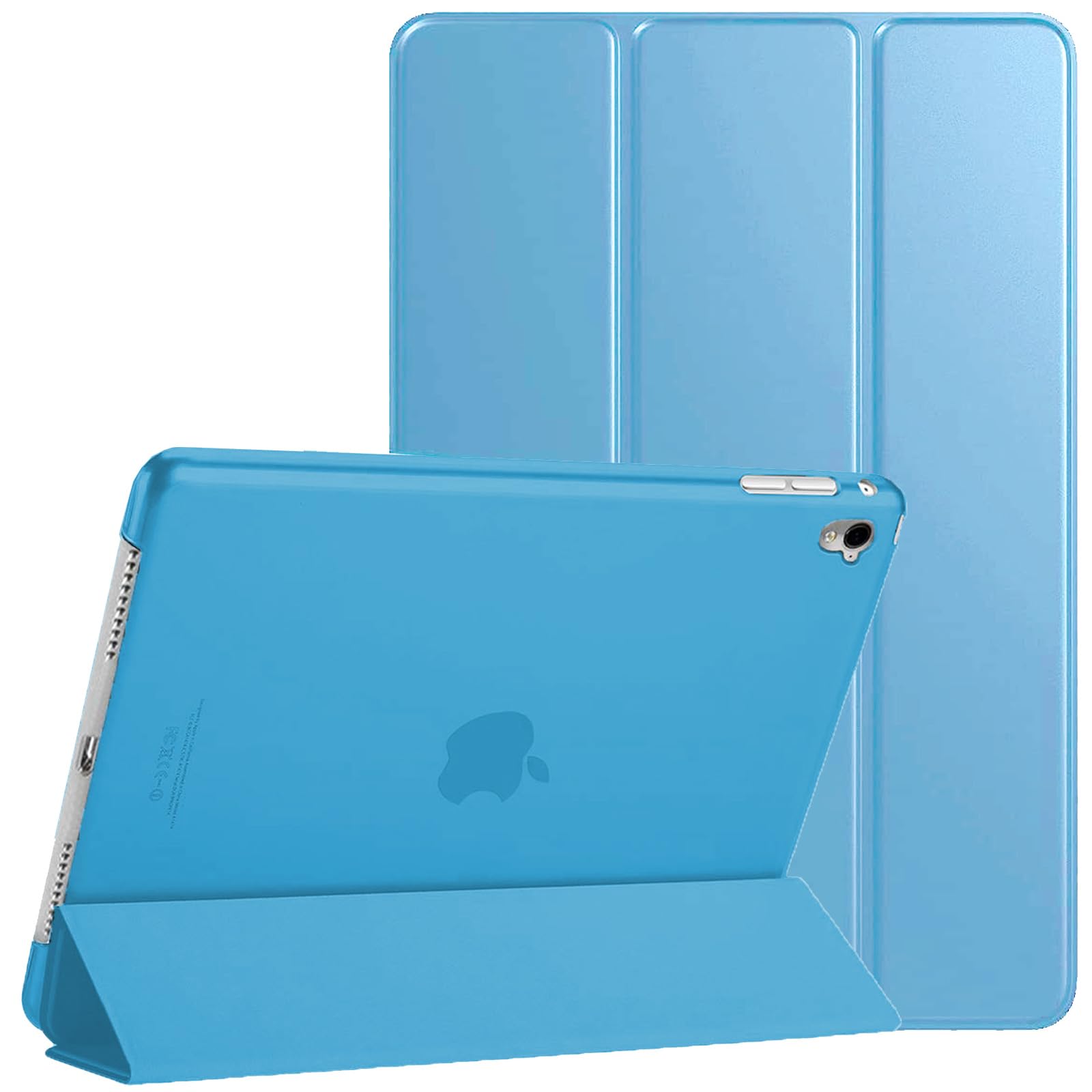 For Apple iPad 9th / 8th / 7th Generation Case Cover (2021/2020/2019) (10.2 Inch) Smart Magnetic Ultra Slim Stand Cover Auto Wake/Sleep For iPad 9 / iPad 8 / iPad 7 (Aqua) — image 1