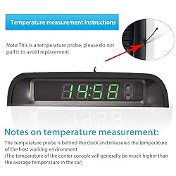 Novinex Car Clock Digital Solar Powered Car