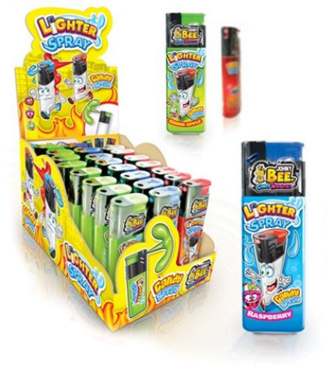 Johny Bee Lighter Spray/Feuerzeug mit Candyspray (24x15ml) Amazon.de