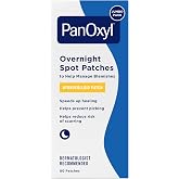 PanOxyl PM Overnight Spot Patches, Advanced Hydrocolloid Healing Technology, Fragrance Free, 80 Count
