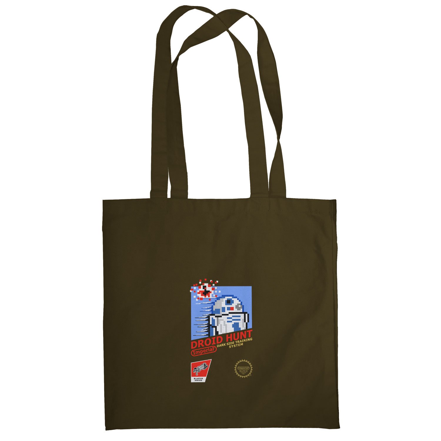 Texlab Droid Hunt 8 Bit System Fabric Bag, Brown