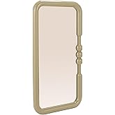 Bloomingville Wood Framed Wall Mirror with Ball Detail, Grey