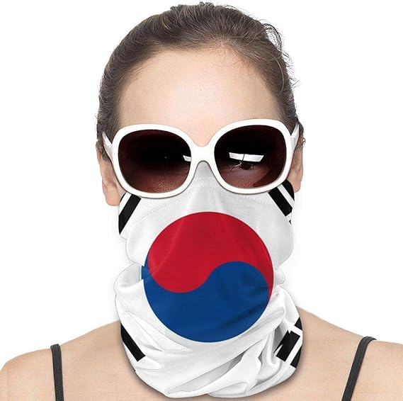 Korean Flag Bandana Shield Scarf Balaclava Scarves Neck Gaiter For Men