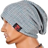 Z&s Mens Womens Slouch Long Beanie Winter Knit Skull Cap Hat B0724