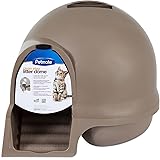 Petmate Booda Clean Step Cat Litter Box Dome (Made in the USA with 95% Recycled Materials)- Titanium
