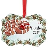 Tangerine Milk Snake Christmas Ornament 2025
