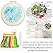 GUVVEAZ Full Set of Embroidery Starter Kit, Hand-Made Cross Stitch Kits for Beginners Including Patterned Embroidery Cloth, Plastic Hoop,Color Floss,Tools Kit (7.9