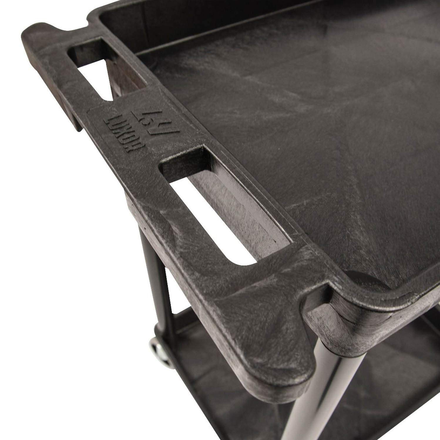 Luxor/H.Wilson STC111-B Tub Cart, Three Shelves, Black - Image 5