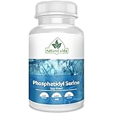 Natural Vida PhosphatidylSerine 400mg, Supplement, 120 Veggie Capsules - 30 Servings, Soy-Free