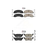AmeriBRAKES Front Rear Ceramic Disc Brake Pads Kit