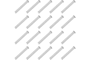 uxcell 20Pcs M8 x 70mm Single Hole Clevis Pins, 304 Stainless Steel Flat Head Hitch Pins for Trailer Latch, Mechanics Repair,
