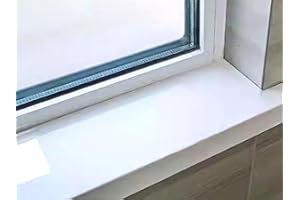Window Sill Nosing White, PVC Acrylic Window Ledge Guard for Concrete/Metal/Tiles Window Cill, 10 15 20 25 30 CM Wide, Custom