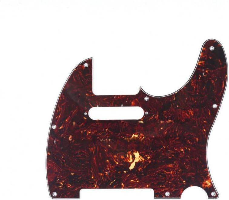 4Ply Dark Brown Tortoise Shell Pickguard for Fender USA MIM Telecaster Tele