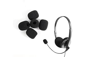 Quhoxdye 5 pcs Microphone Windscreen Covers Soft Sponge Mic Shield Noise Reduction for Lapel Headset Wireless Microphones Bul