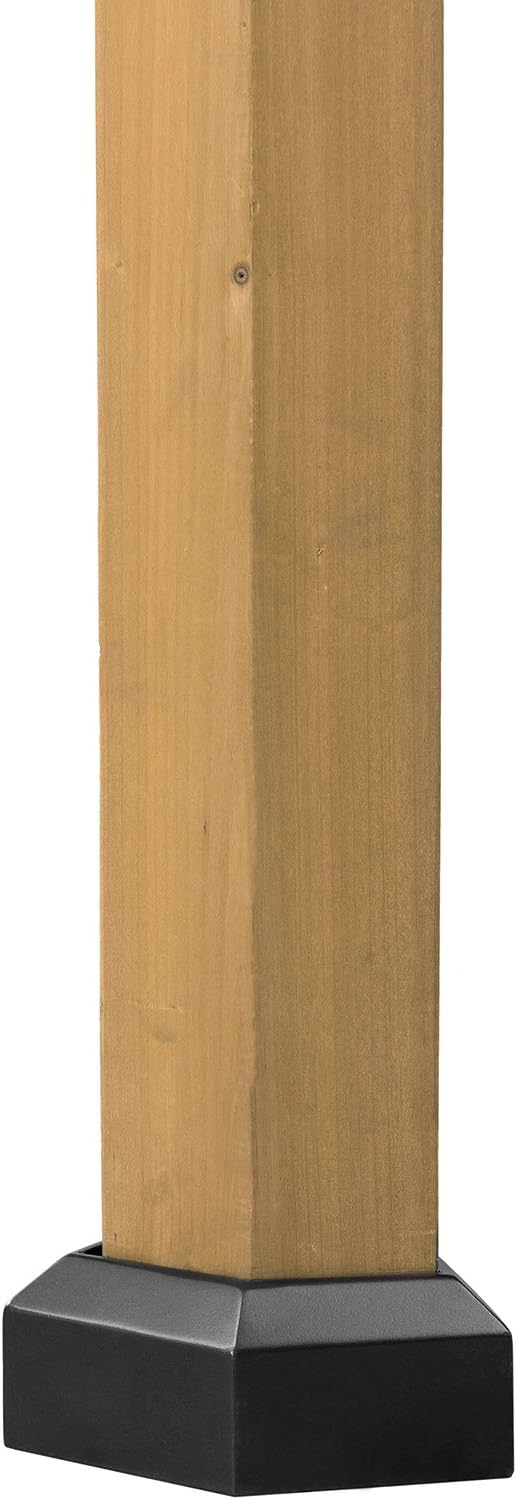 octagonal gazebo 12x12 on Sunjoy A102007901 Allentown Collection 12x12 Ft Cedar Framed Octagon Gazebo With Steel 2 Tier Hardtop Roof Black Amazon In Garden Outdoors