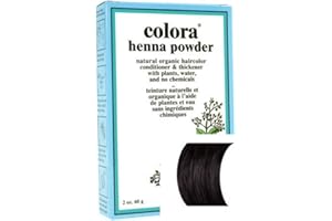 Colora Henna Natural Organic Hair Treatment Conditioner & Thickener (60g) Black