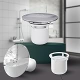 WUBAYI Shower Drain Cover 90mm 115mm Chrome Plated Removable Top Cap view 6
