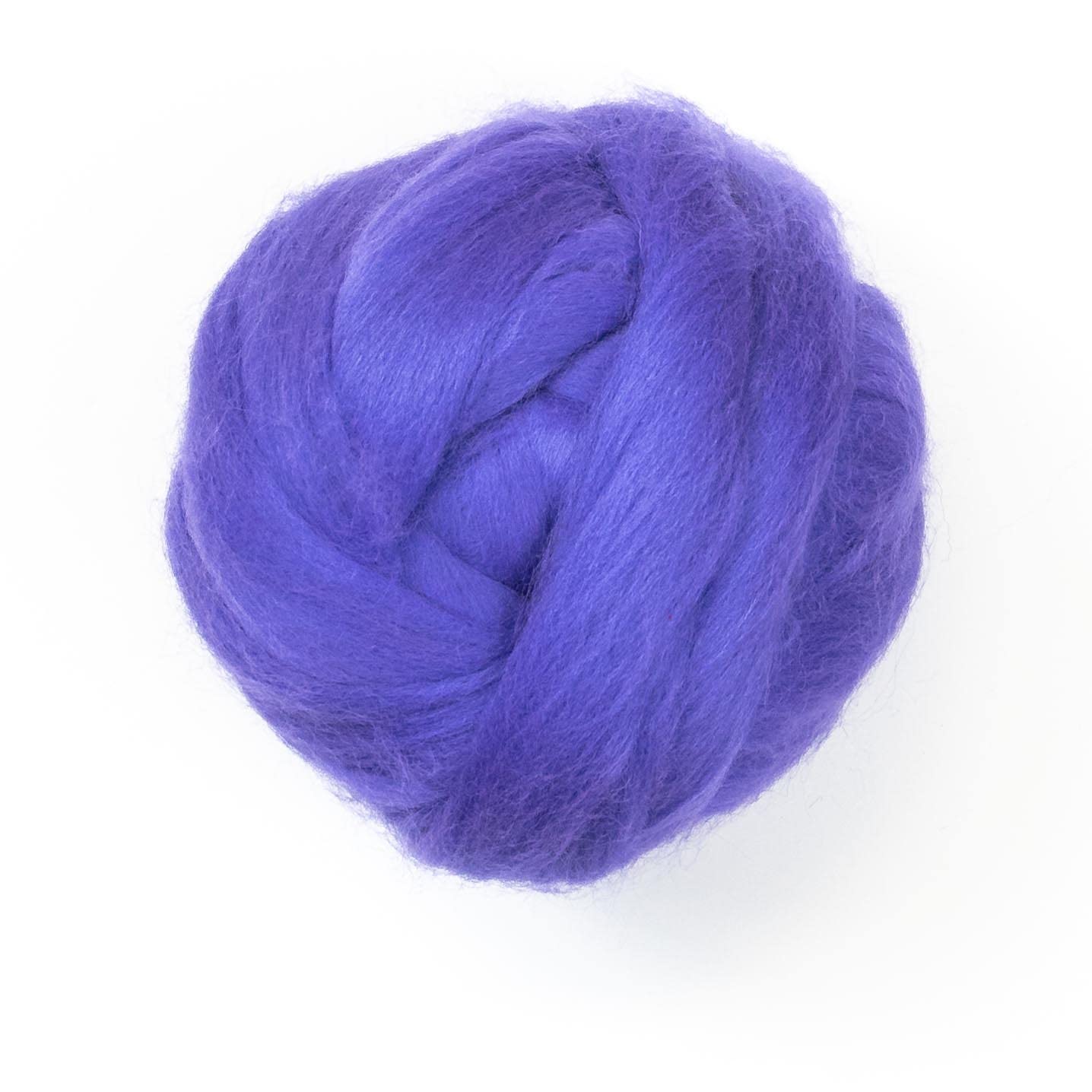 Kondoos Coloured 225 gram Natural Wool roving Tops, Best Wool for Needle Felting, Wet Felting, handcrafts, Spinning and Stuffing Fleece. (Purple) — image 1
