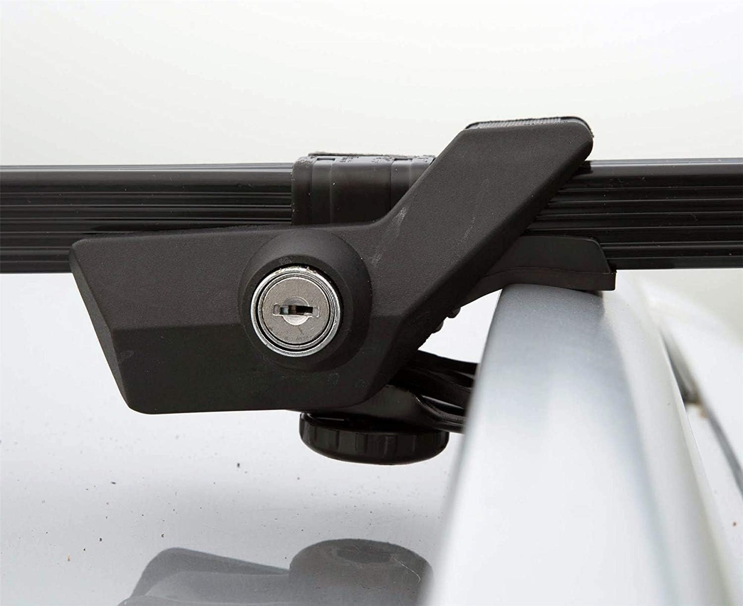 Summit SUM-001 Roof Bar to Fit Cars with Running Rails, Black Steel - Image 4