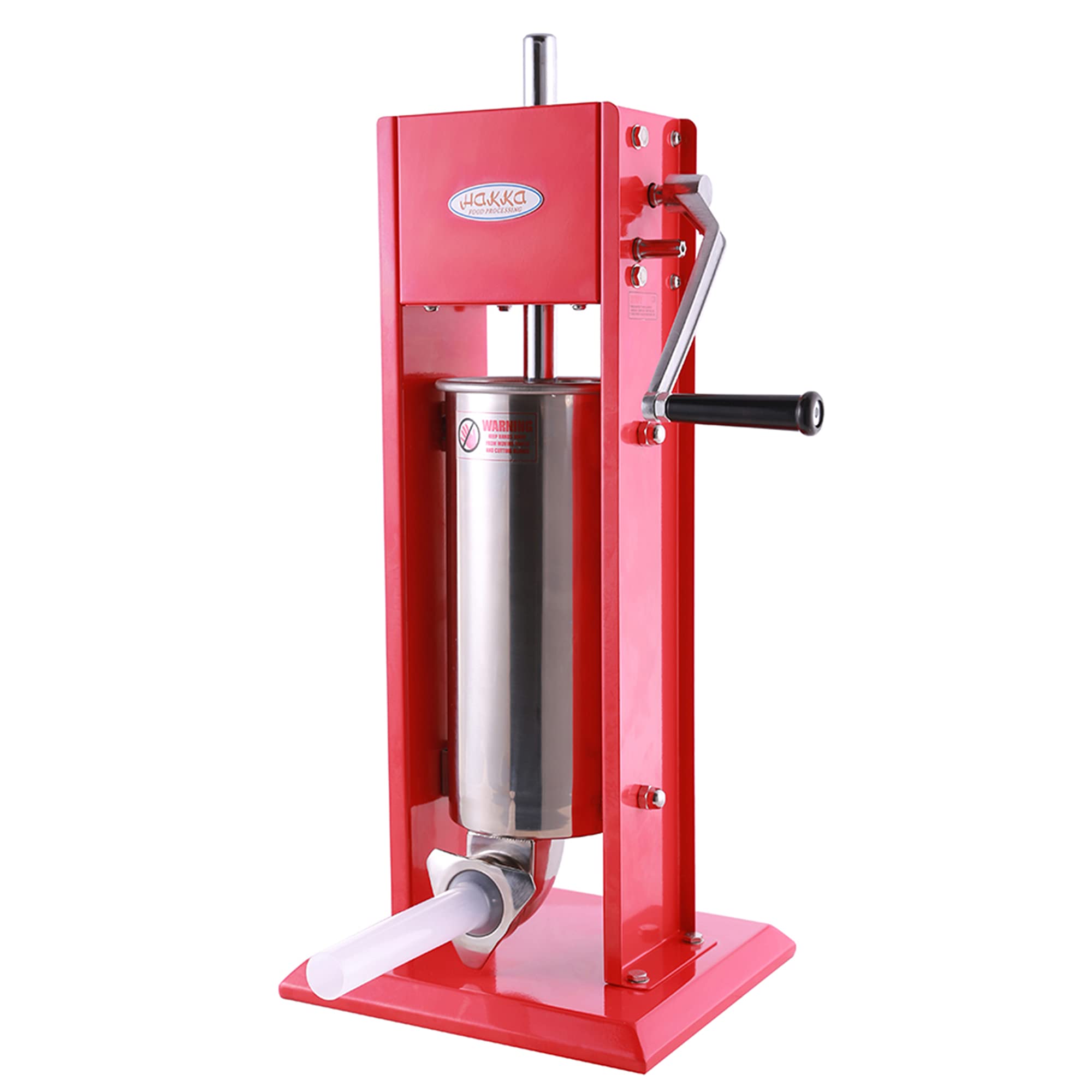 Hakka Sausage Stuffer 11 Lb/5 L Two Fill Rate Spray-painted Steel Vertical 7-11 Lb Sausage Maker