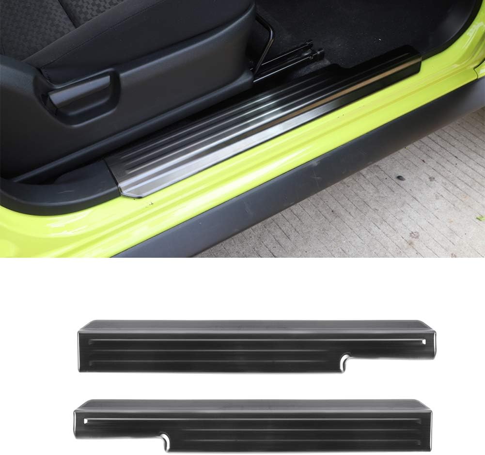 Bestmotoring Jimny Stainless Steel Car Door Sill Decorative Cover for Suzuki Jimny 2019-2020