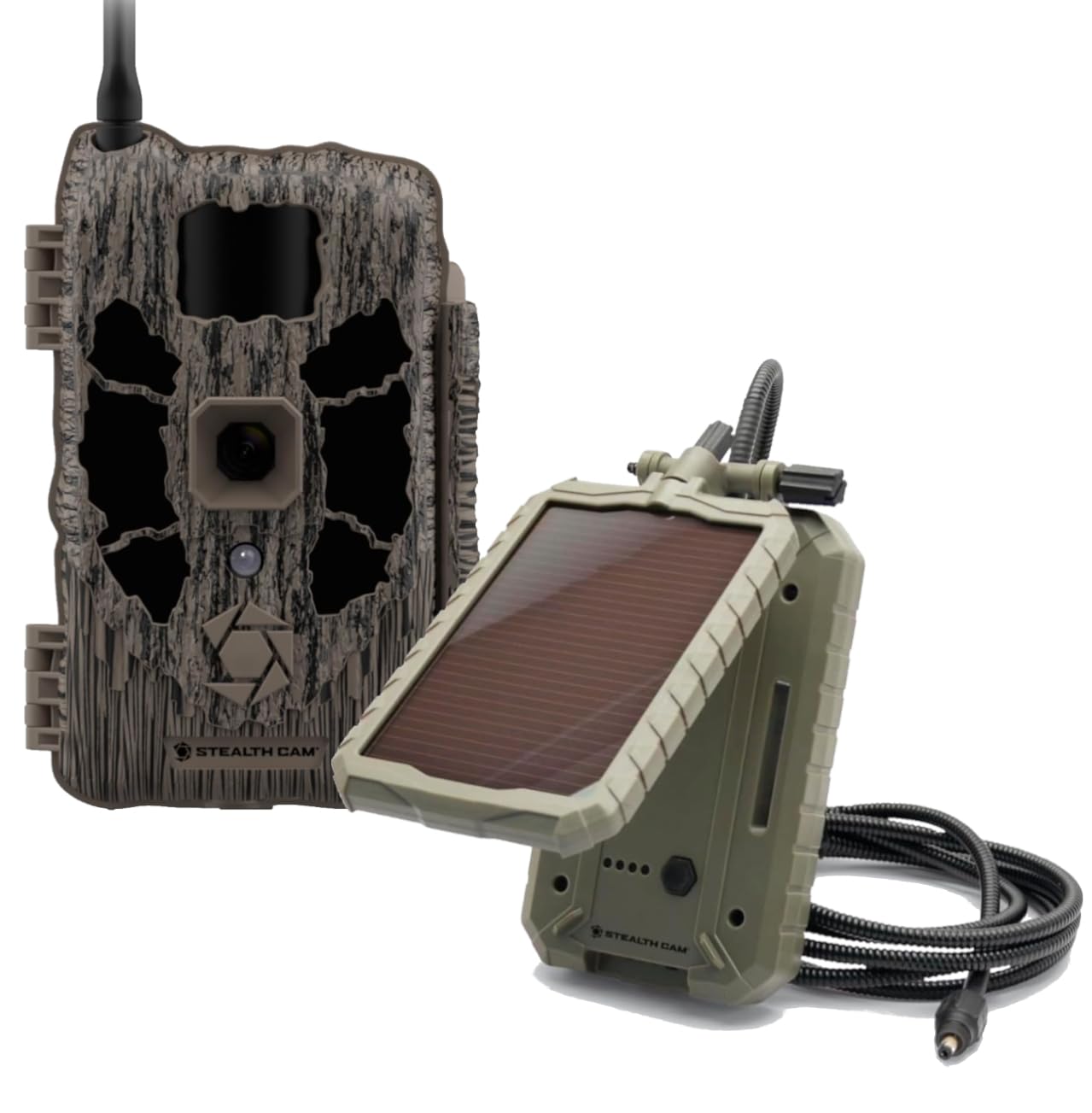Photo 1 of ****Missing solar charger **Stealth Cam Deceptor MAX Dual Sim 40MP Photo & 1440P QHD Video No-Glo LED Hunting Cellular Trail Camera and Sol-Pak Solar Battery Pack, Available on AT&T & Verizon