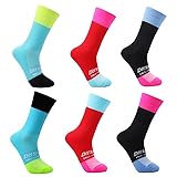 GuaziV Mens Womens Cycling Socks,4-6pcs Running