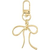 Veridian Living Gold Bow Bag Charm Cute Bling Phone Decor Designer Backpack Accessories Minimalist Elegant Purse Charms