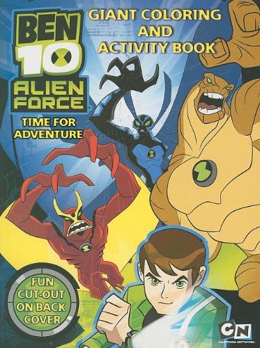 Ben 10 Giant Coloring & Activity Book - Time for Adventure (Ben 10 Alien Force) Paperback – August 1, 2008