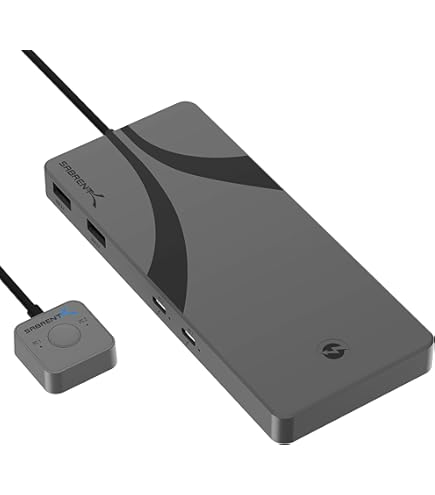 Amazon.com: SABRENT KVM Switch, USB-C, 1 PC to 2-Displays with 60