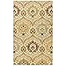 Superior Indoor Area Rug, Jute Backed, Modern Oriental Floral Damask Floor Decor for Office, Living Room, Bedroom, Entryway, Dining/Kitchen, Hardwood, Tile, Augusta Collection, 8' x 10', Brown