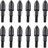 E-outstanding Field Point 12PCS 100Grain Screw on Archery Arrow Practice Bullet Tips Arrowheads