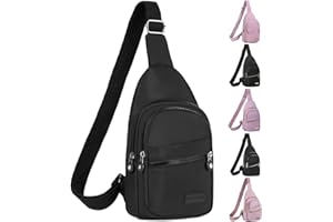 BAOU Cross Body Bag Sling Backpack Fanny Pack Small Crossbody Bags for Women Trendy - Black