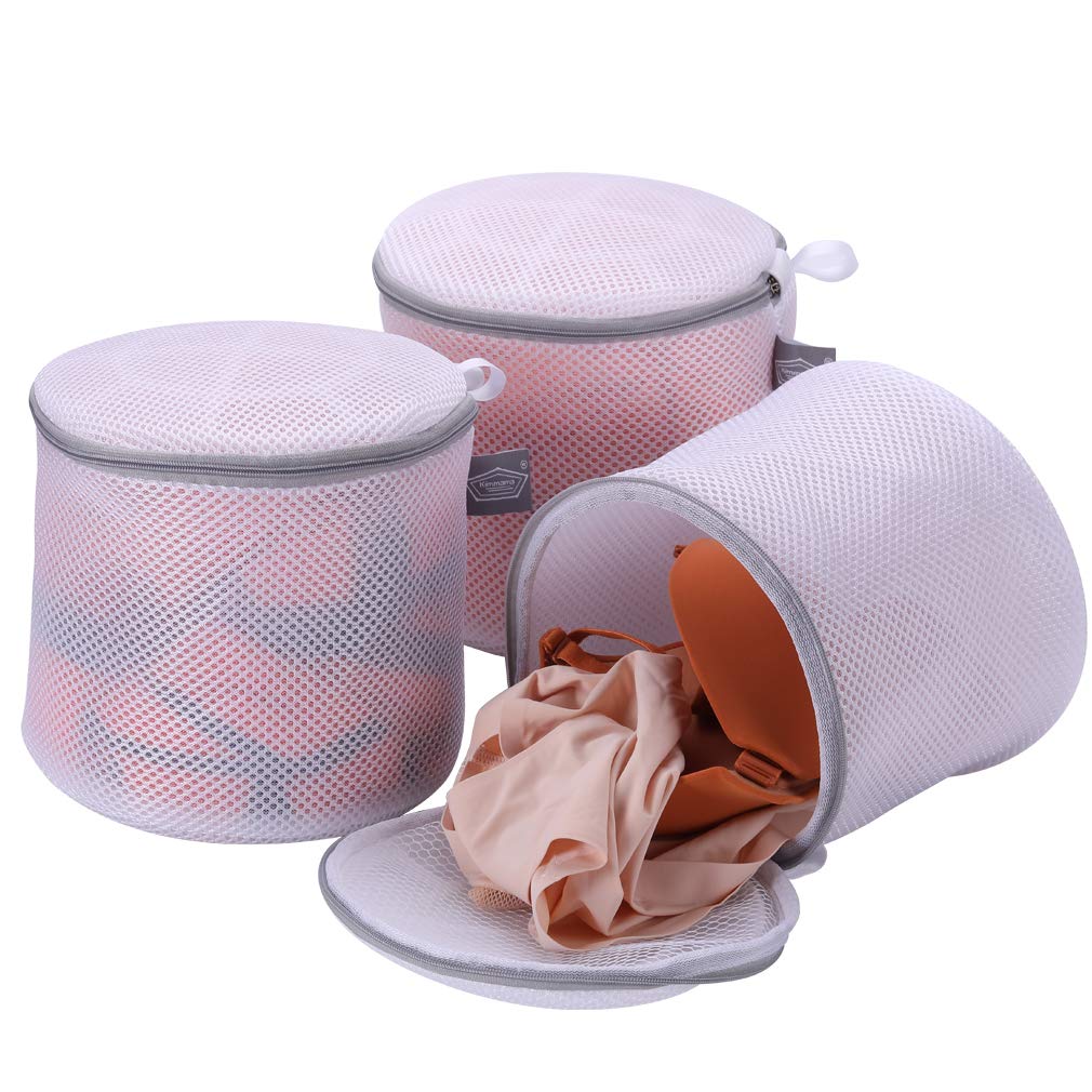 Photo 1 of Kimmama Bra Washing Bag for Laundry, Laundry Bags Mesh Wash Bags, Net Washer Sack with Zipper, Lingerie Pouch for Cleaning and Drying Underwear, Delicates, Brassiere, Bralette, Undergarment