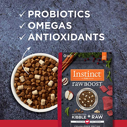Instinct Raw Boost Grain Free Recipe with Real Beef Natural Dry Dog
