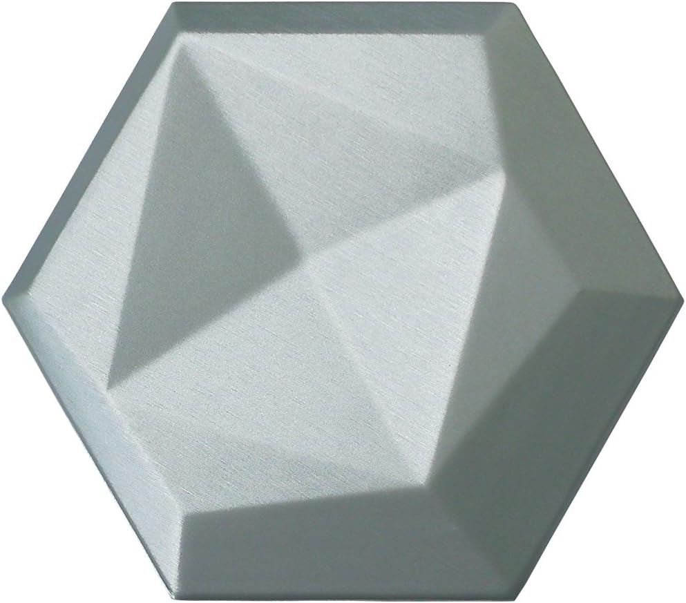 Art3dwallpanels Faux Leather Tiles 3D Wall Panels Hexagonal Mosaic Wall Tiles (20 Pack)