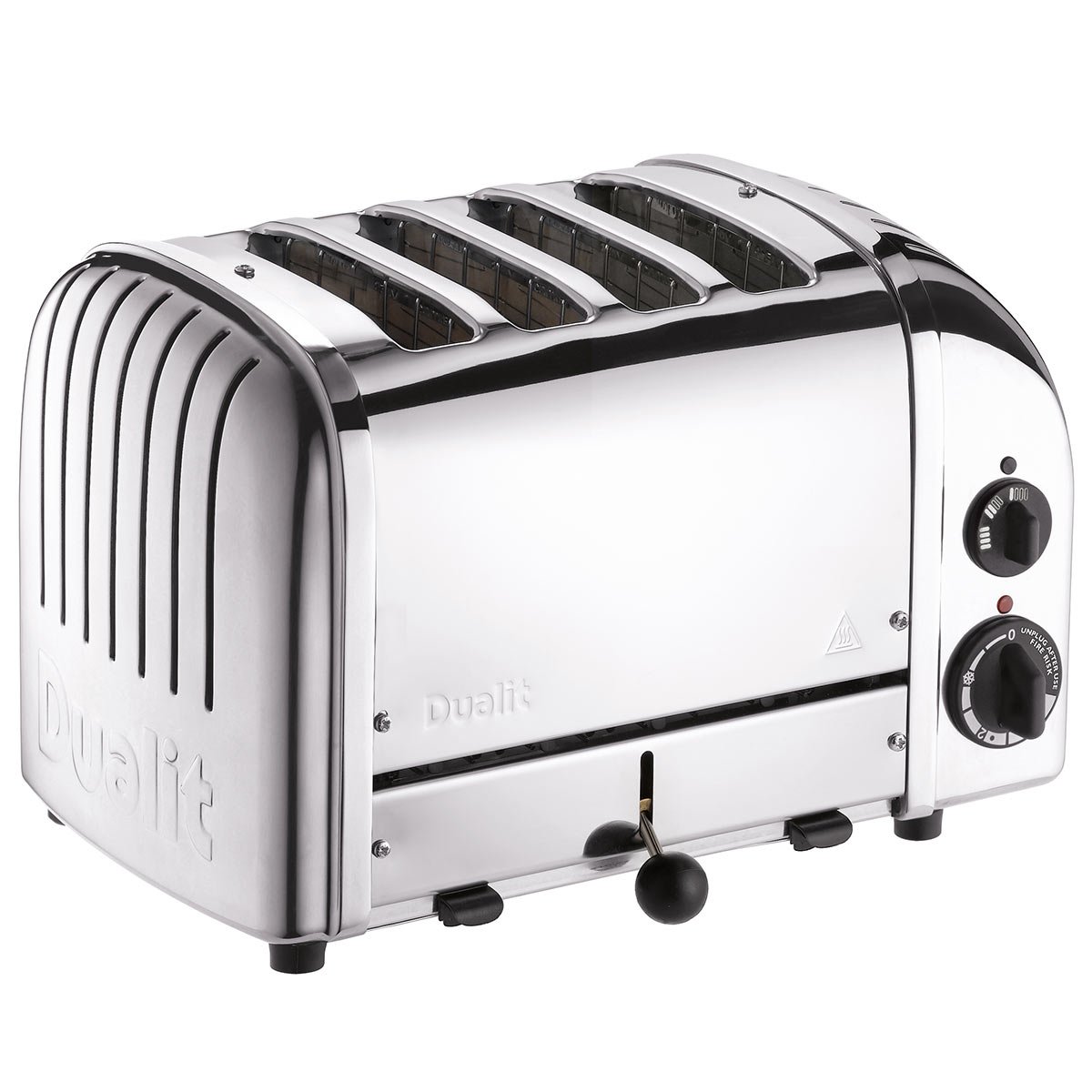Dualit E.A.N. 619743403780 4 Slice Vario AWS Toaster Polished Stainless Steel 40378, Silver