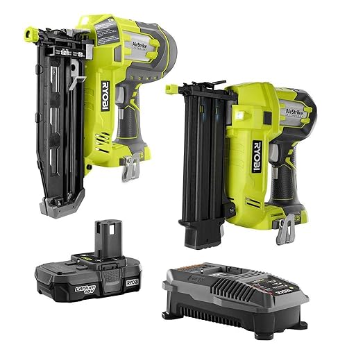 Ryobi 18-Volt Lithium-Ion Cordless AirStrike 18-Gauge Brad Nailer