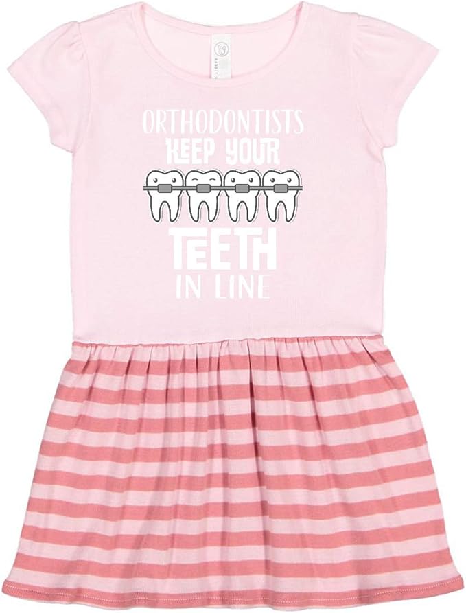 inktastic Orthodontist Dentist Gift Toddler Dress Clothing