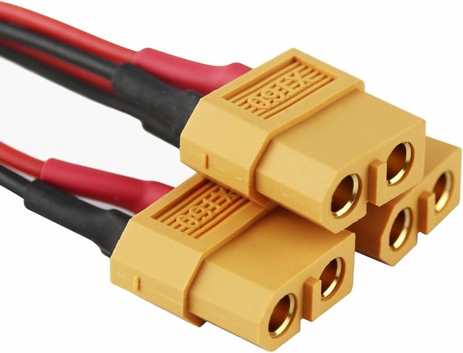 OliYin 3pcs RC XT60 Female to JST Female Charging Adapter Lead Plane Car Helicopter Charger, Small - Image 4
