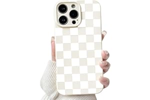 NITITOP Compatible with iPhone 16 Pro Case Cute Aesthetic Checkerboard Checkered Pattern for Women Girl Trendy Slim Fit TPU S