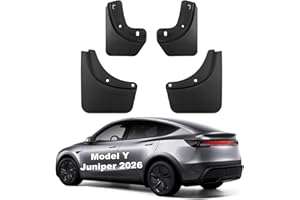 SIGLIN Mud Flaps for Tesla Model Y Juniper Accessories 2026 Fit for Tesla Y Juniper All-Weather Front and Rear Splash Guards 4 PCS (Model Y Juniper 2025+)