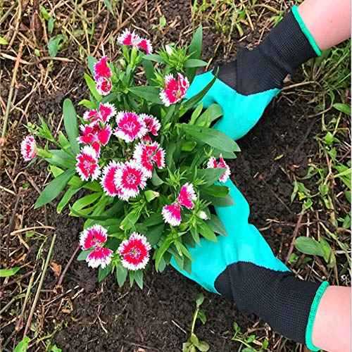 6 Waterproof+Digging+Planting+Gardening+Purple+Green