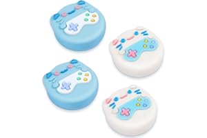 Lotadilo 4Pcs for Nintendo Switch Thumb Grips Cute Cat Design Kawaii 3D Silicone Joystick Caps Joycon Controller Button Covers for Nintendo Switch/OLED/Switch Lite for Girls Kids Teens