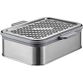 BUYDEEM A501 Stackable Double Tier for Electric Food Steamer, with 18/8 Stainless Steel Tray & Handles, Suitable for G563 One-Touch Vegetable Food Steamer, 11 * 4 Inch