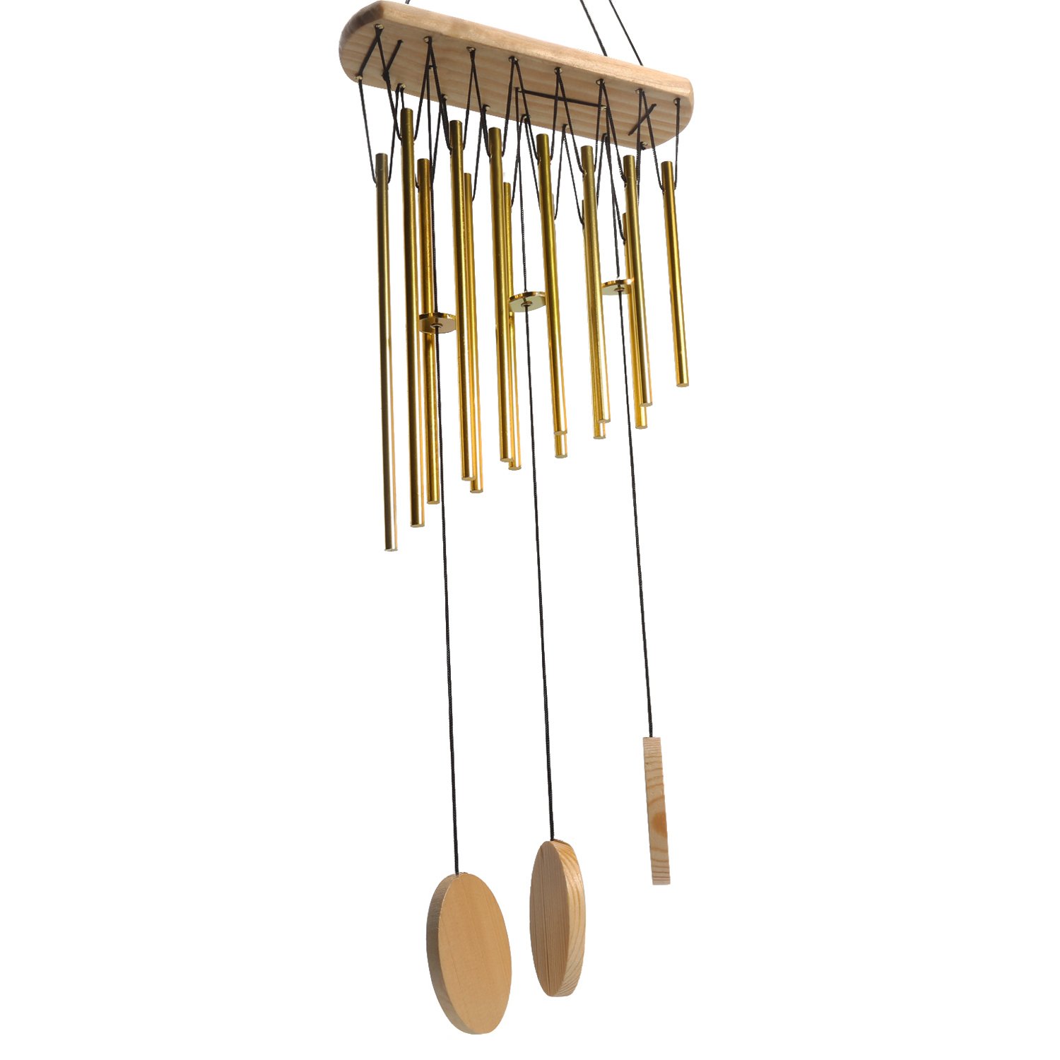 FGN Wind Chimes,Musical Wooden Wind Bell, 22” Amazing Grace Wind Chimes